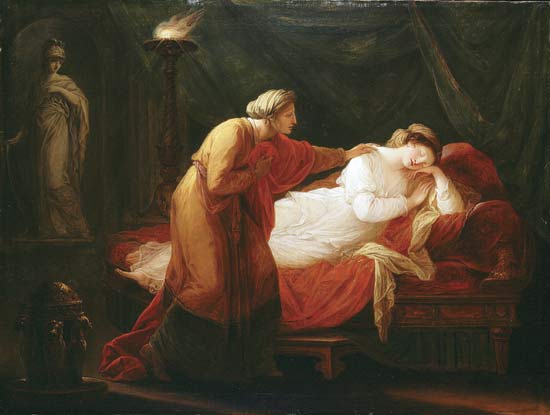Penelope Awakened by Eurycleia ), oil on canvas Angelica Kauffman, 18th–19th century. Courtesy Encyclopedia Britannica 