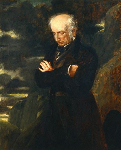 William Wordsworth , 1842. Wandering lonely with clouded brow. Bring this man some daffodils.