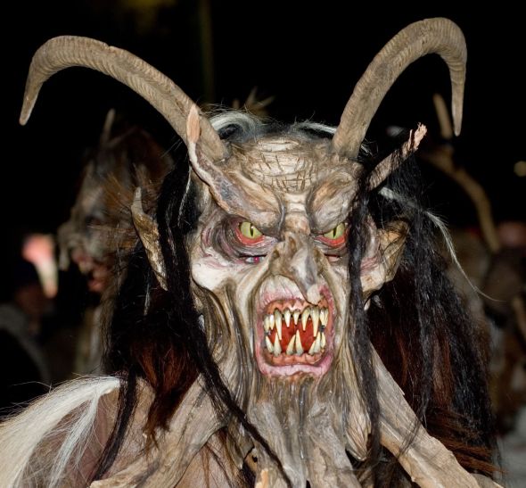 Krampus at Perchtenlauf Klagenfurt